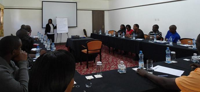 Customer service training session
