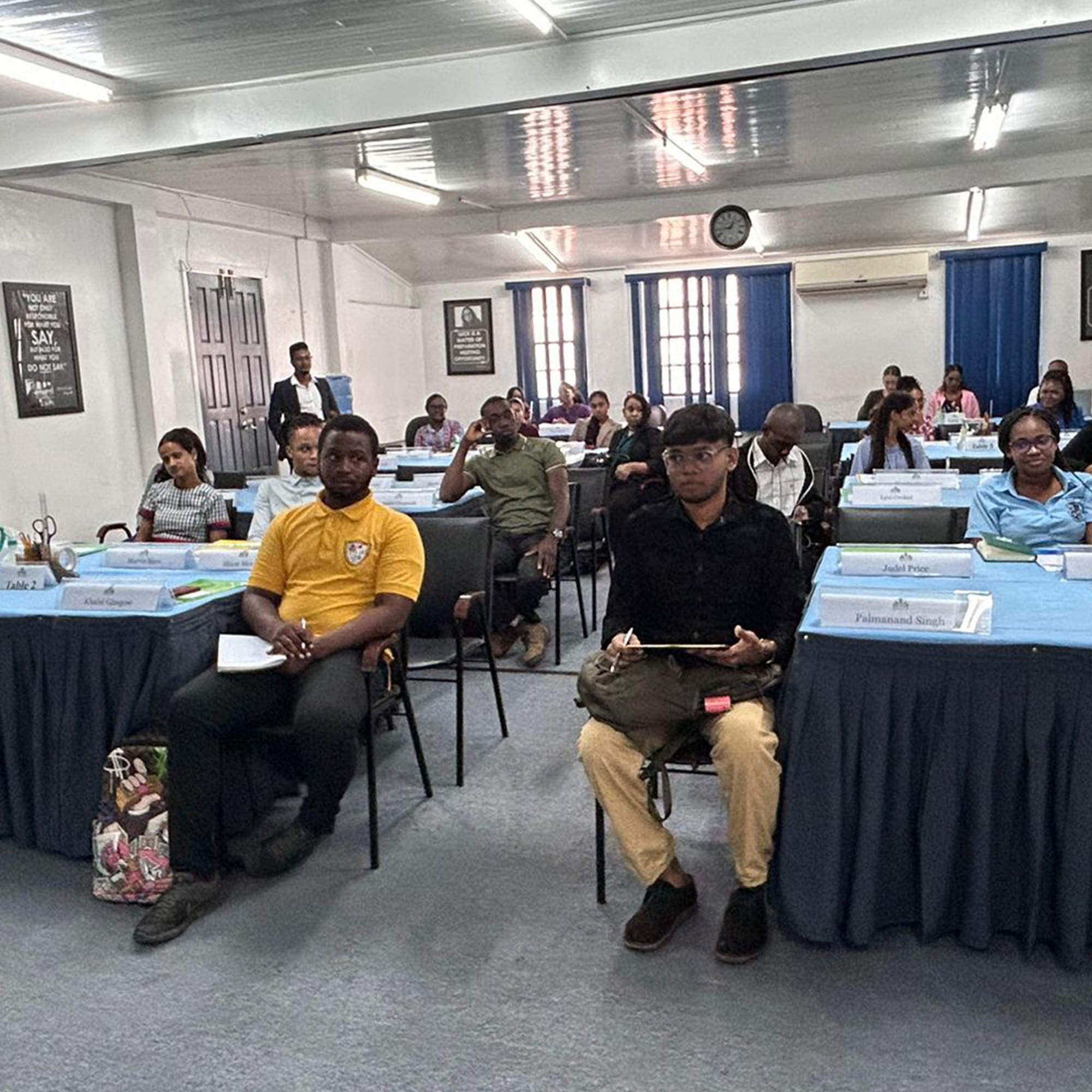 Security officers in training